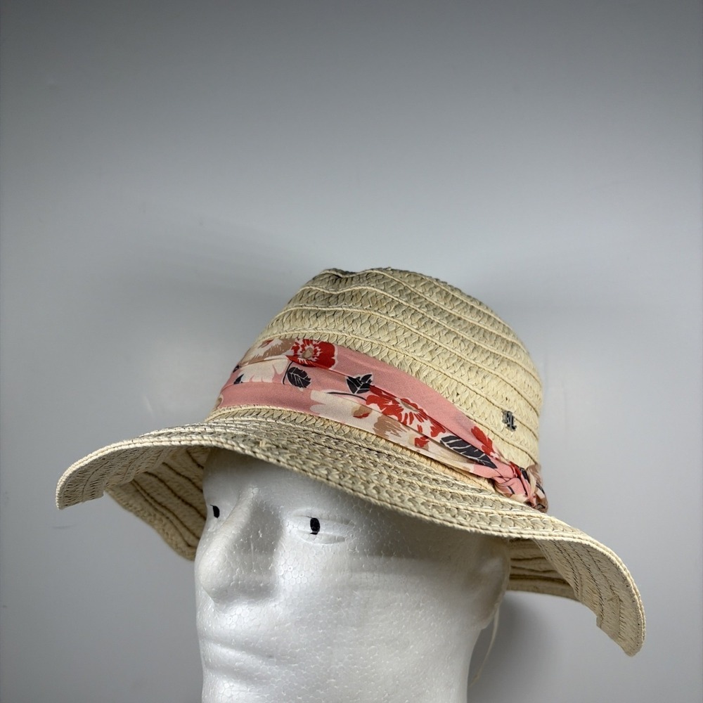 Lauren Ralph Lauren Tan Straw Sun Hat Beach Hat Safari Hat